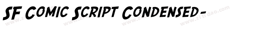 SF Comic Script Condensed字体转换